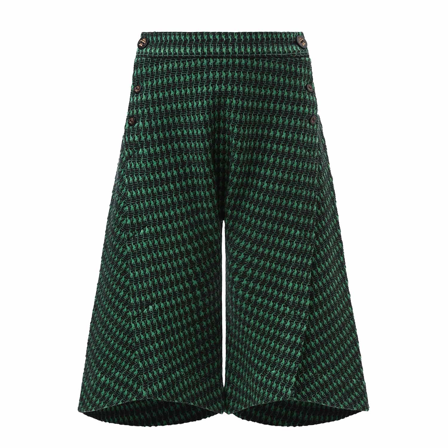Green Culottes Shorts-0