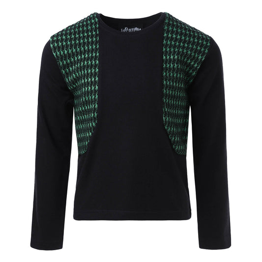 Black Longsleeve with Green Elements-0