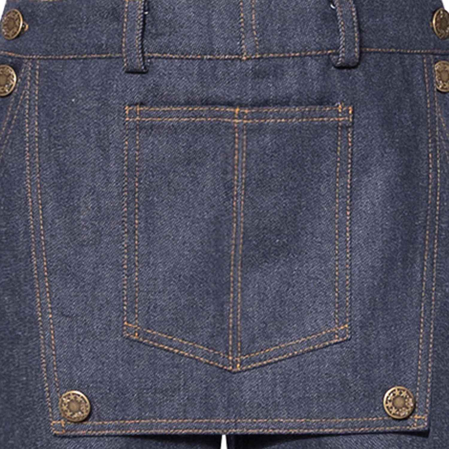 Girls Flare Jeans with Flap-2