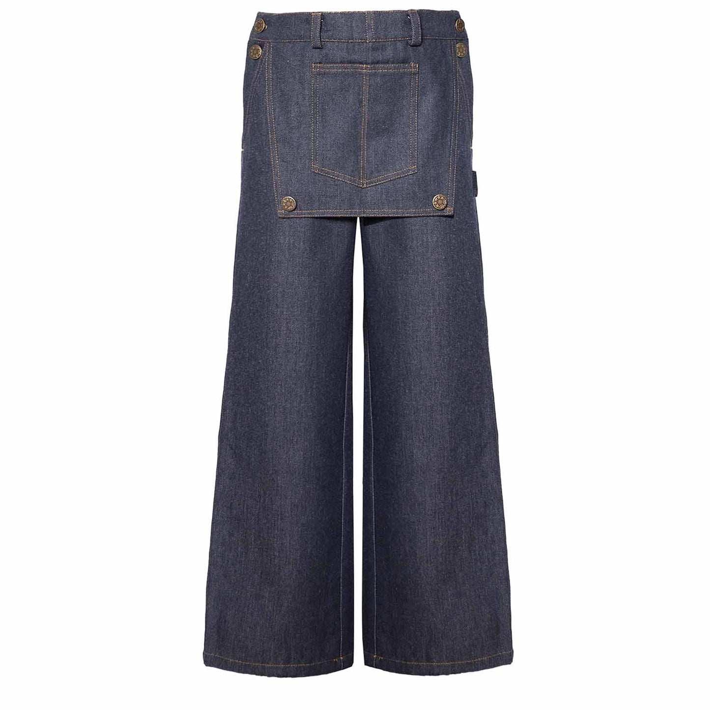 Girls Flare Jeans with Flap-0