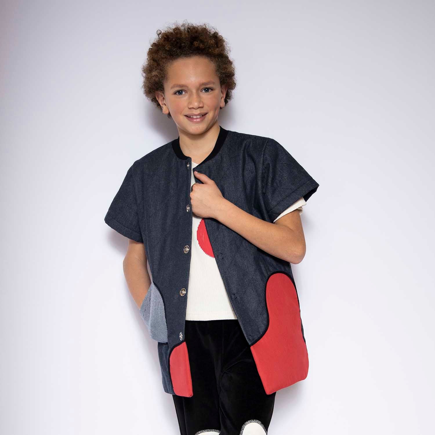 Boys and Girls Denim Vest-2