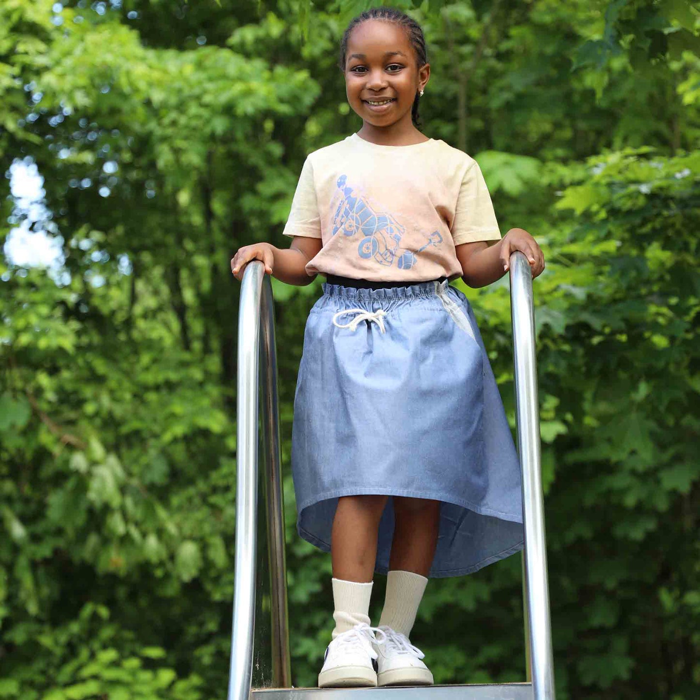 Blue Jean Skirt for Girls-1