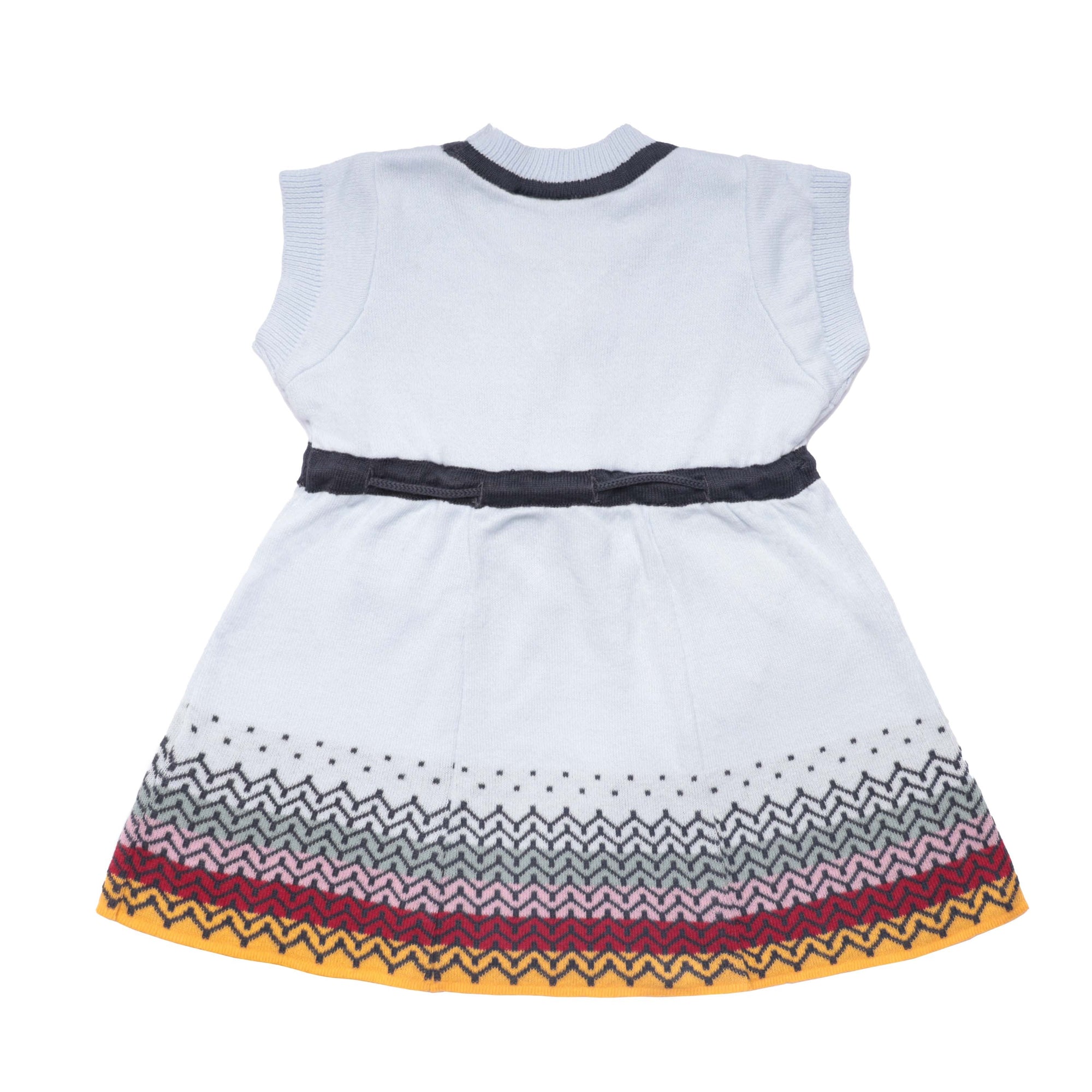 Knitted Baby Blue Dress-2