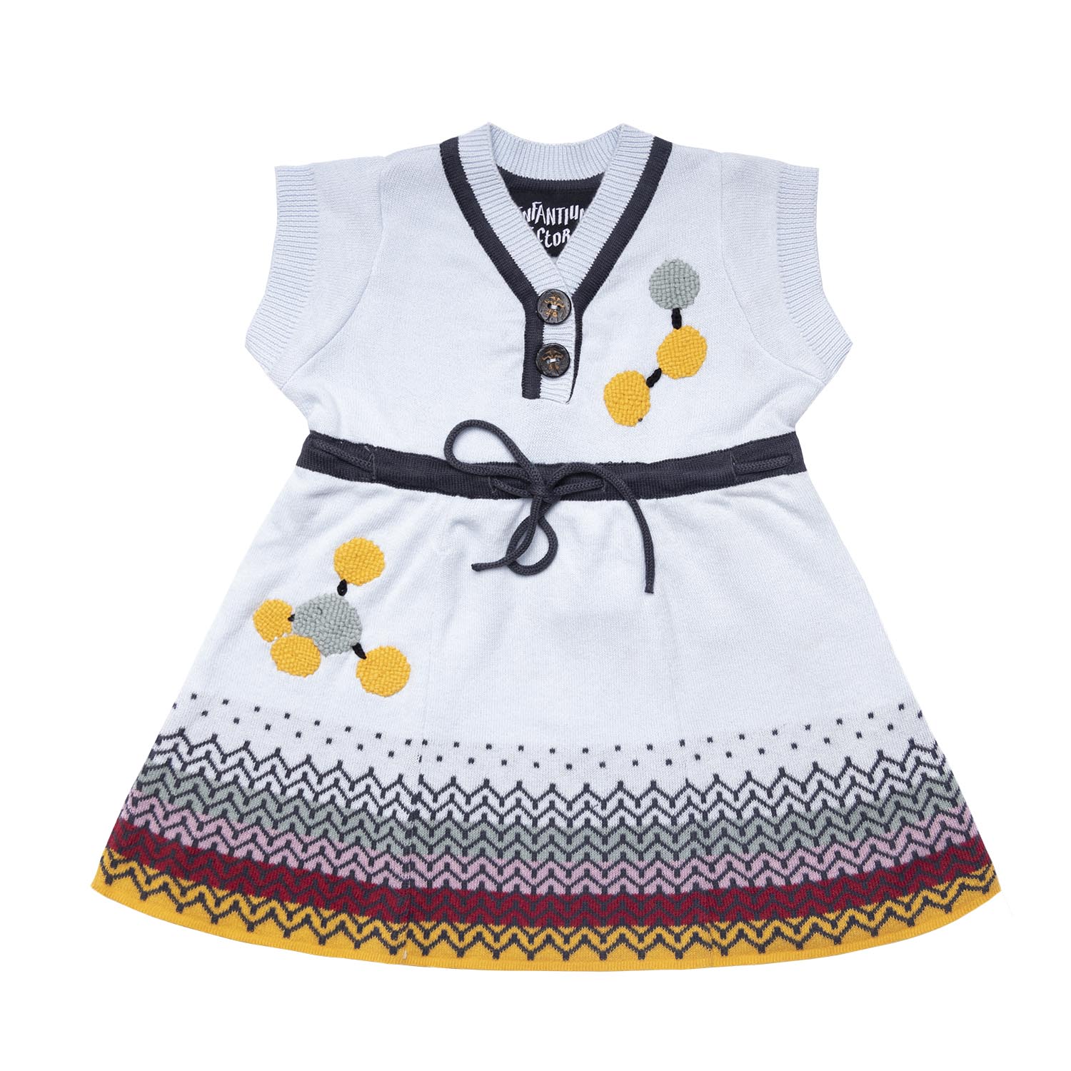 Knitted Baby Blue Dress-0