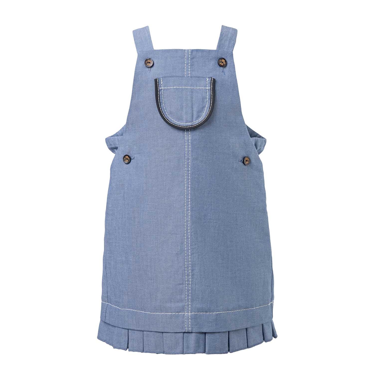 Baby Girls Denim Dress-0