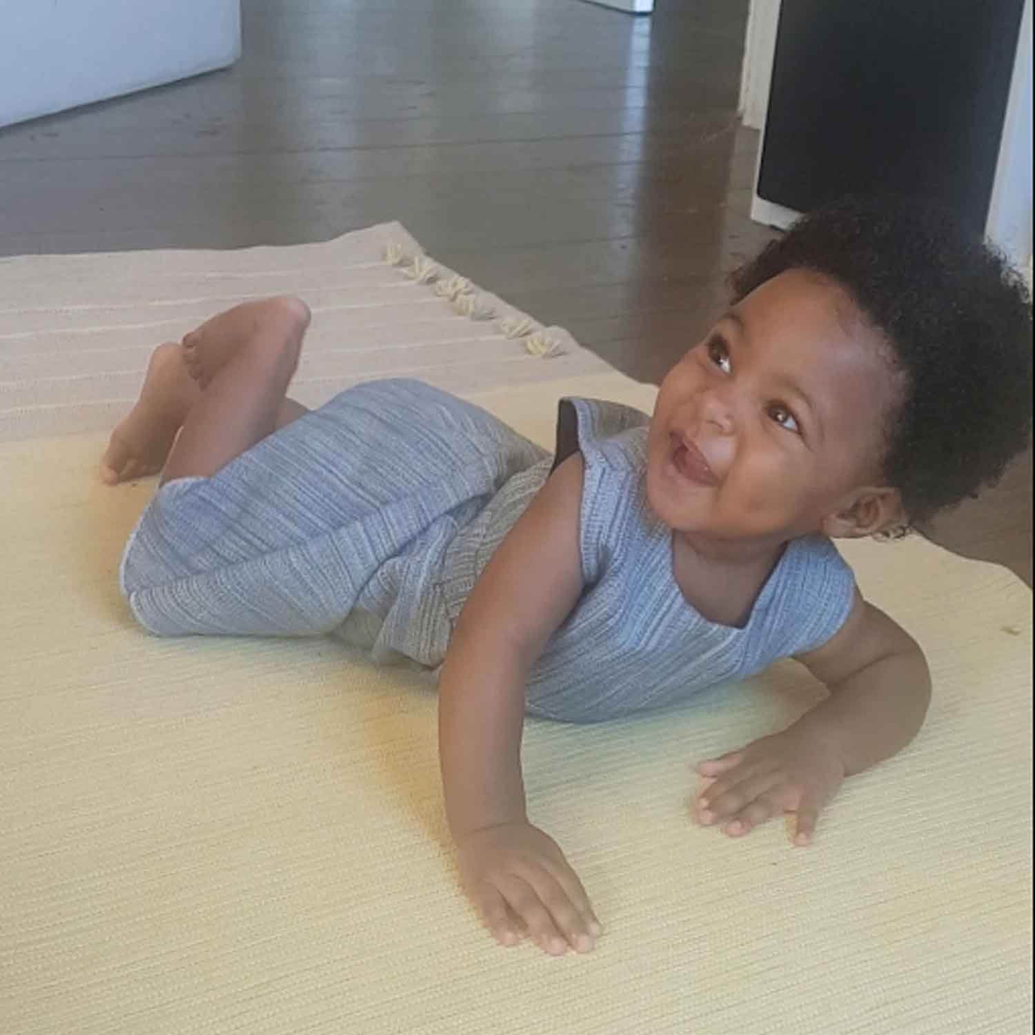 Baby Girls Blue Dress-1