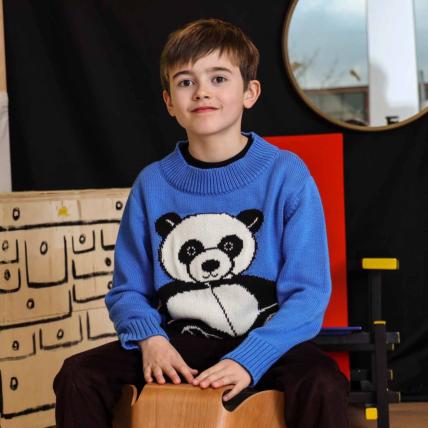 Kids Panda Sweater-1