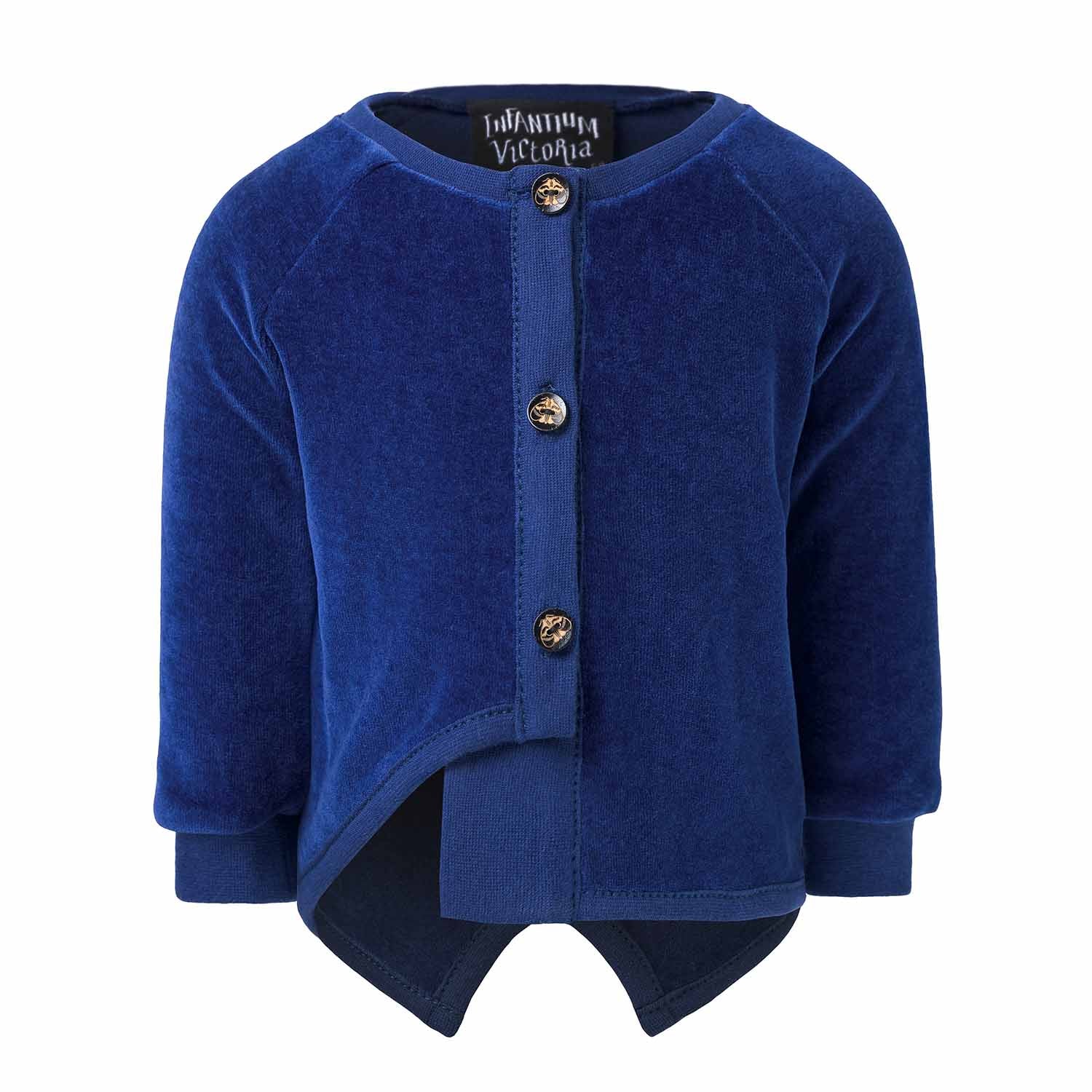 Blue Velvet Baby Jacket-0