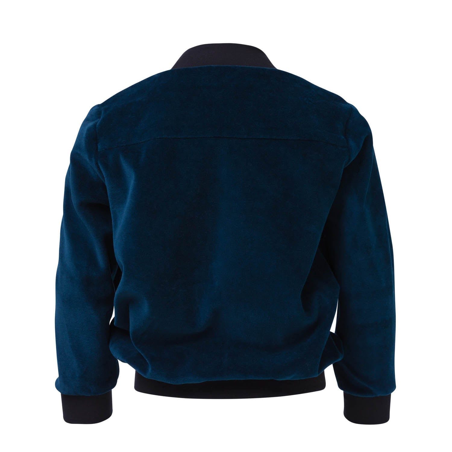 Petrol Bluel Velvet Blazer-2