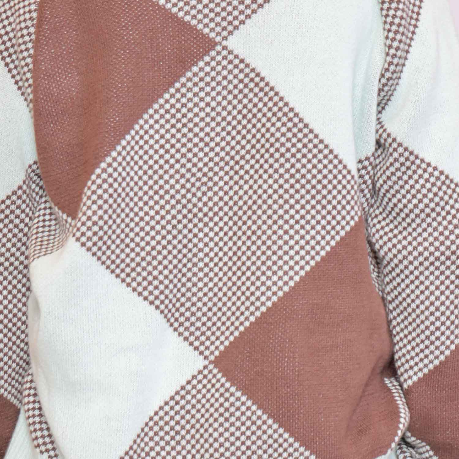 Kids Cardigan in Choco and Mint-3