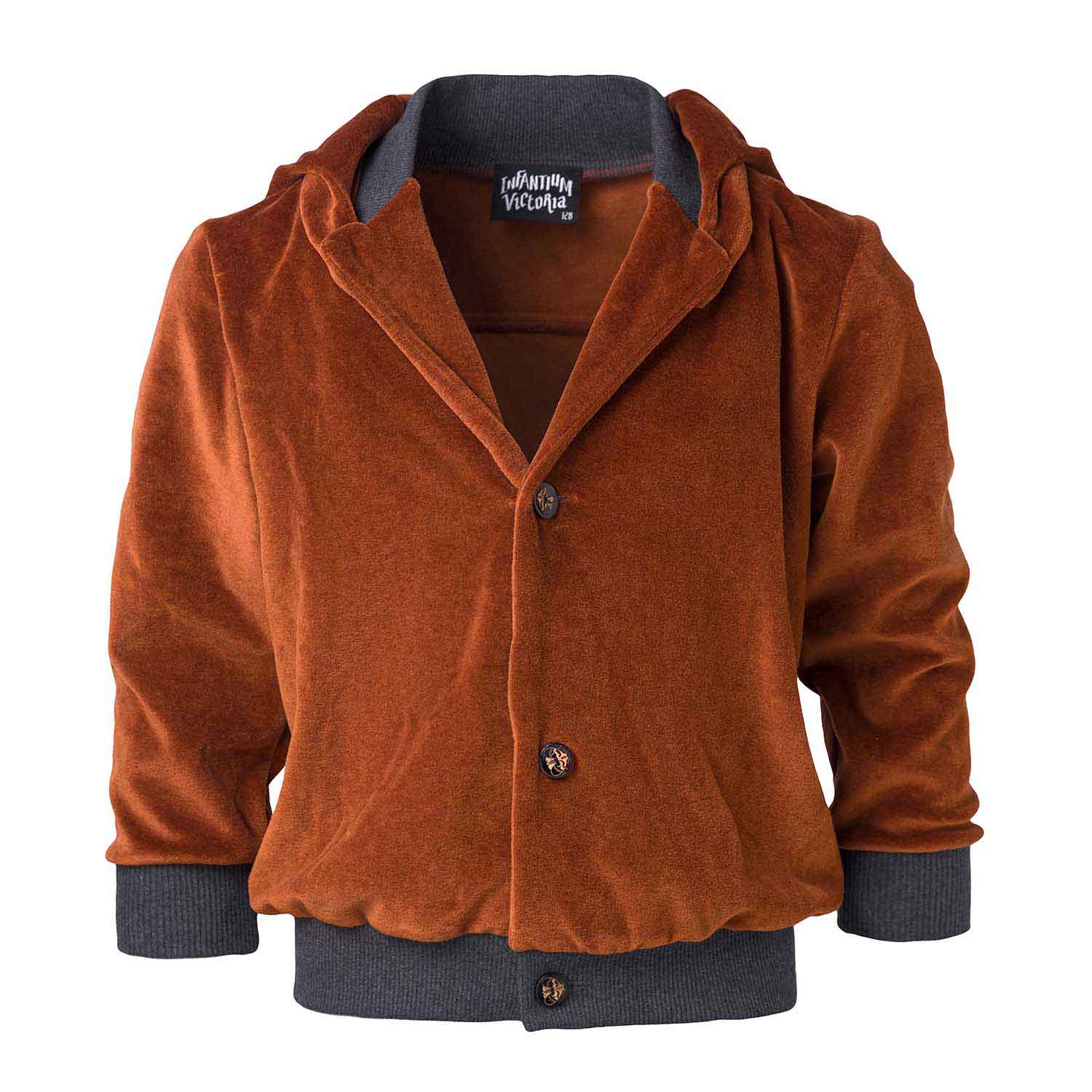 Kids Copper Velvet Hoodie-0
