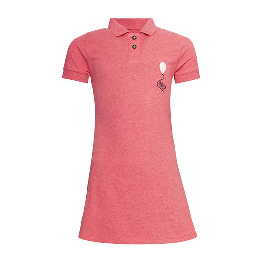 Red Polo Dress for Girls-0