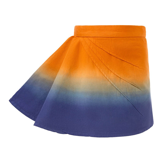 Dip Dye Mini Skirt-0