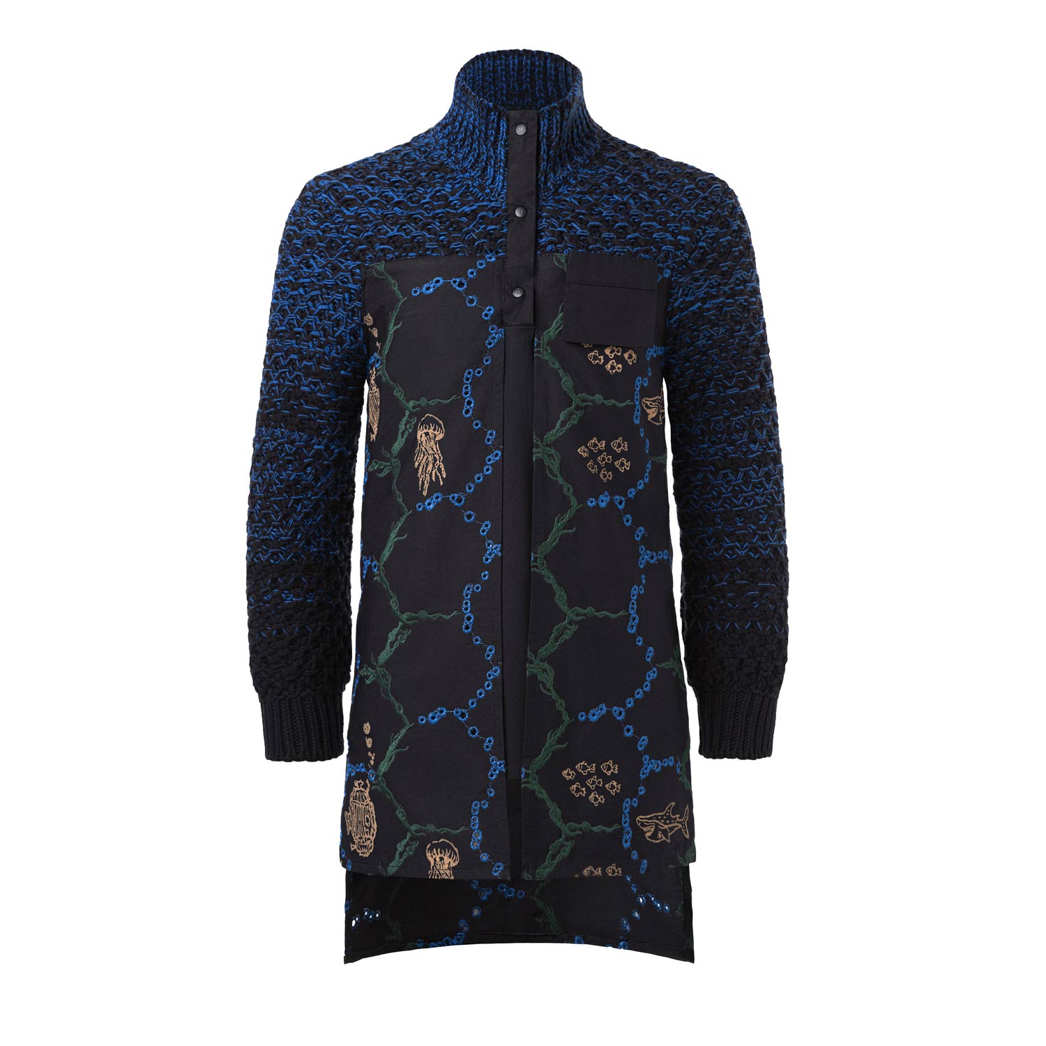 Festive Shirt with Knitwear - Organic Cotton-0