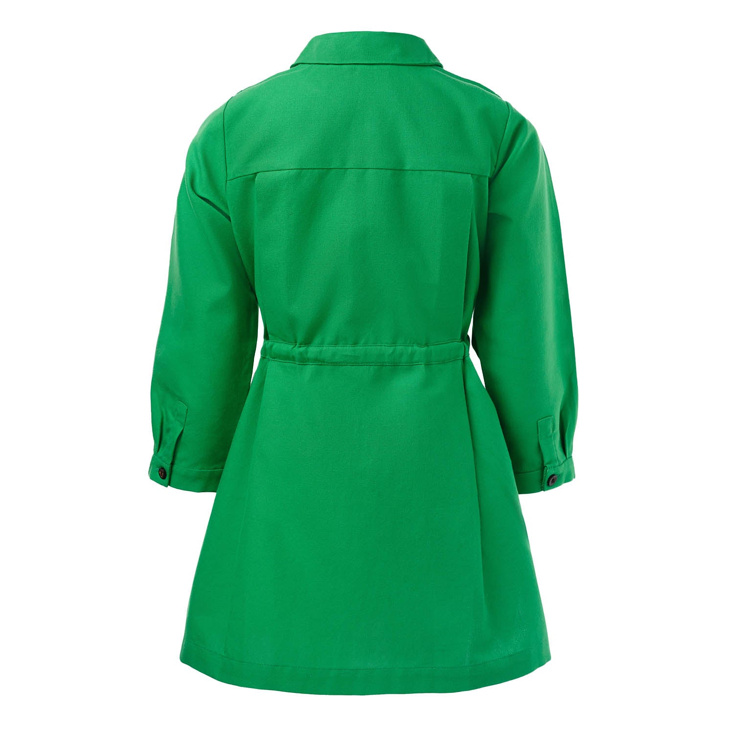 Kids Green Shirt Dress-2