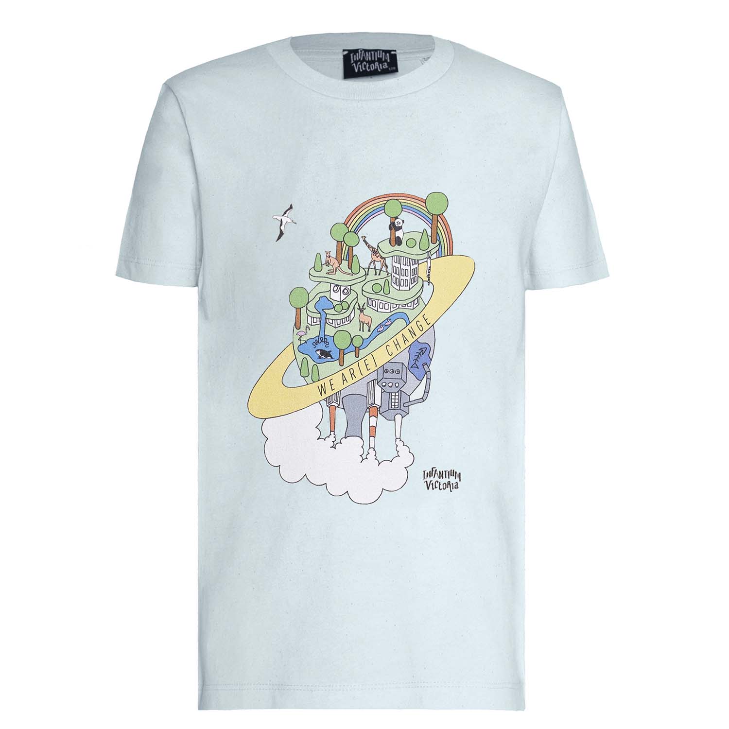 Earth Day T Shirt for Kids in Mint Green-0