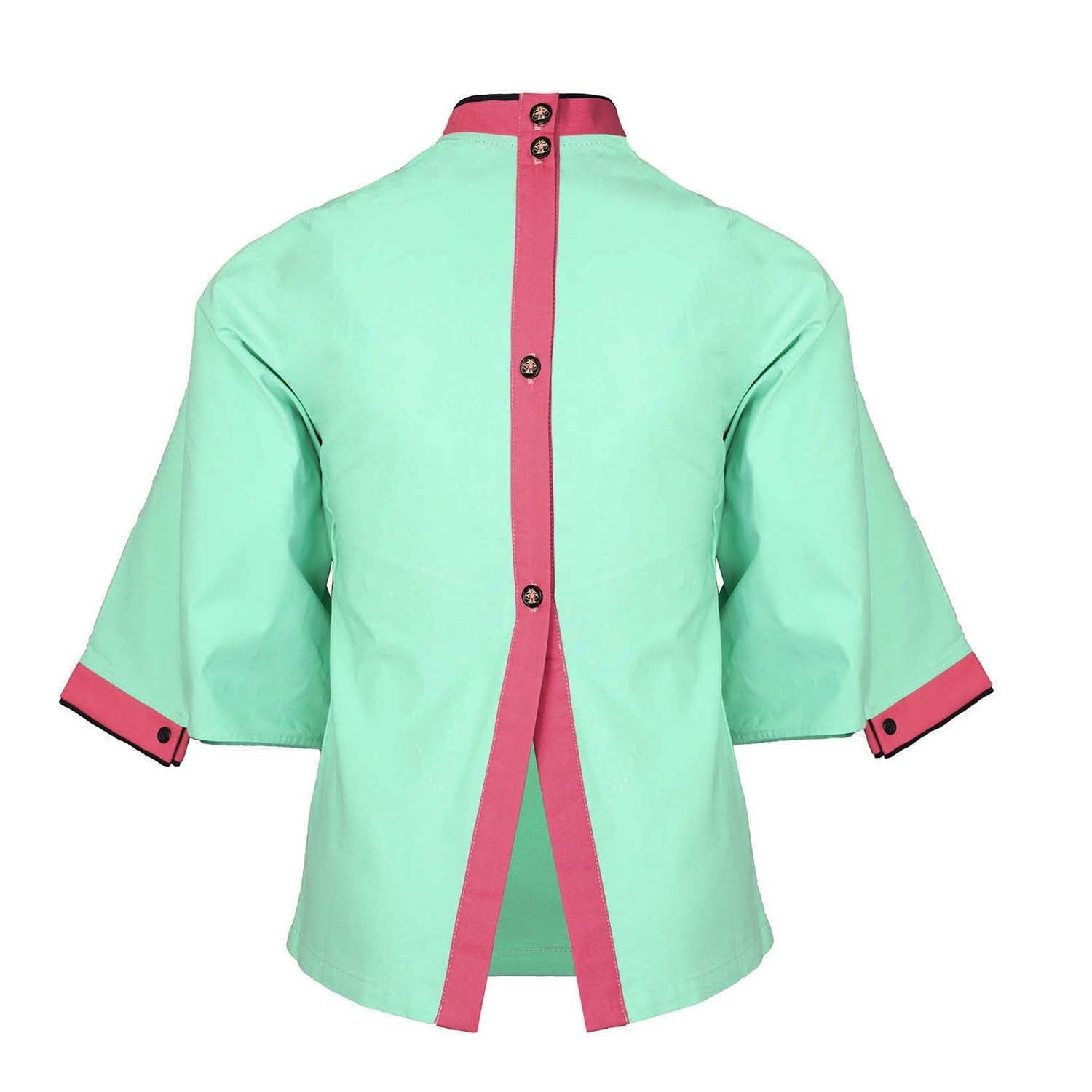 Kids' Kimono Shirt in Mint-3
