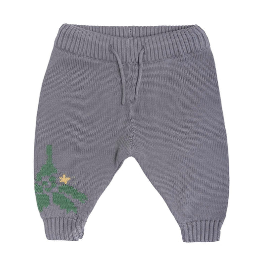 Baby Christmas Leggings in Grey-0