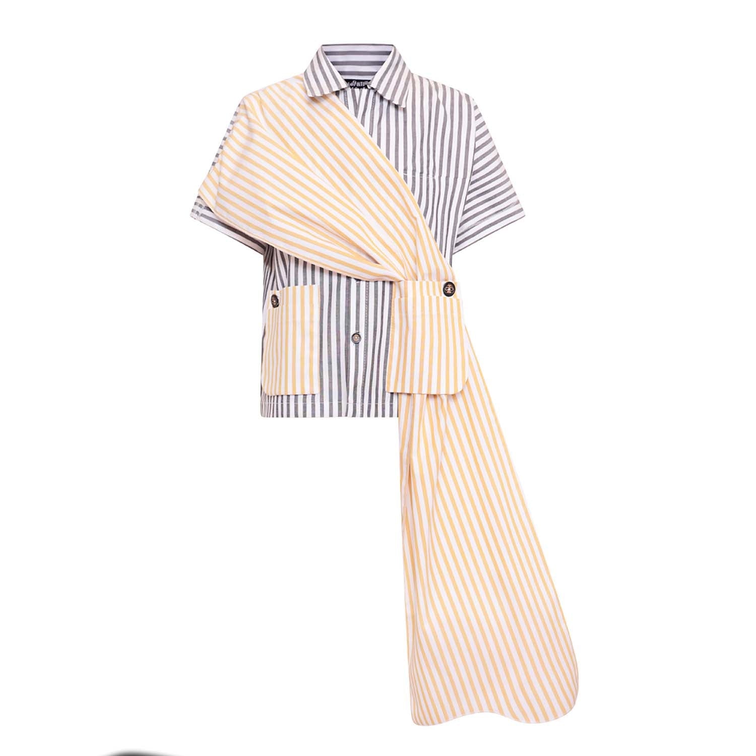 Zero Waste Striped Shirts for Boys and Girls-0