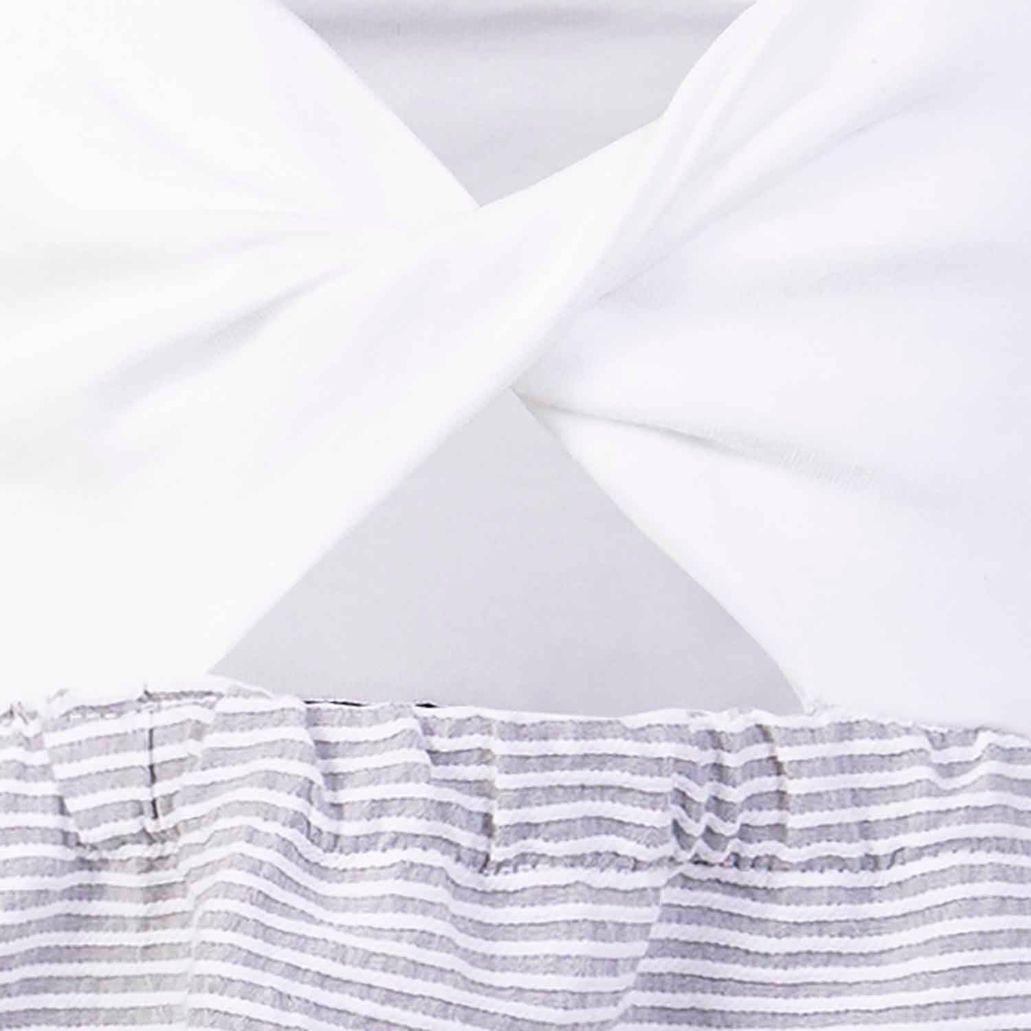 Girls Striped Strap Dress-3