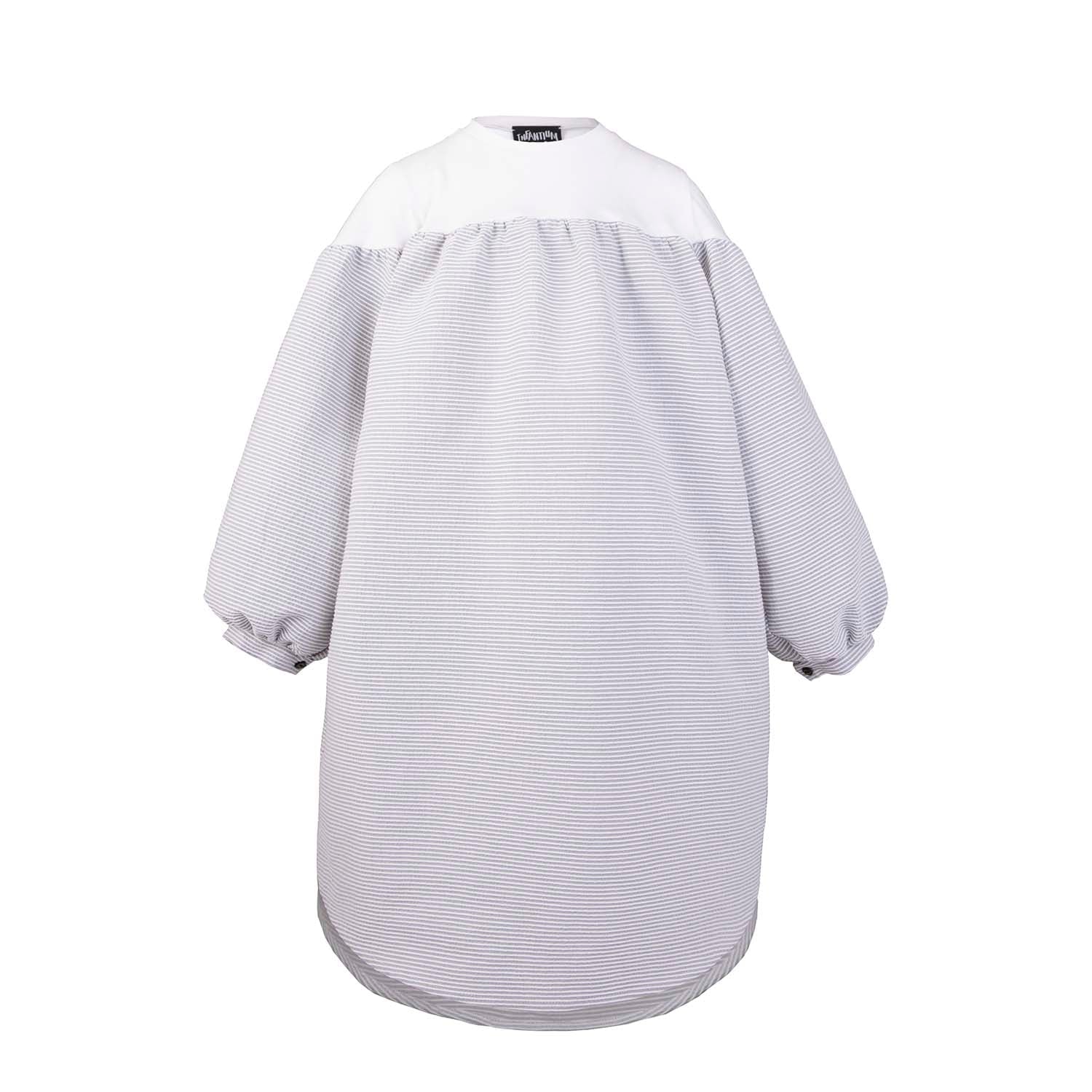 Cotton Striped Shirt Dress for Girls-0