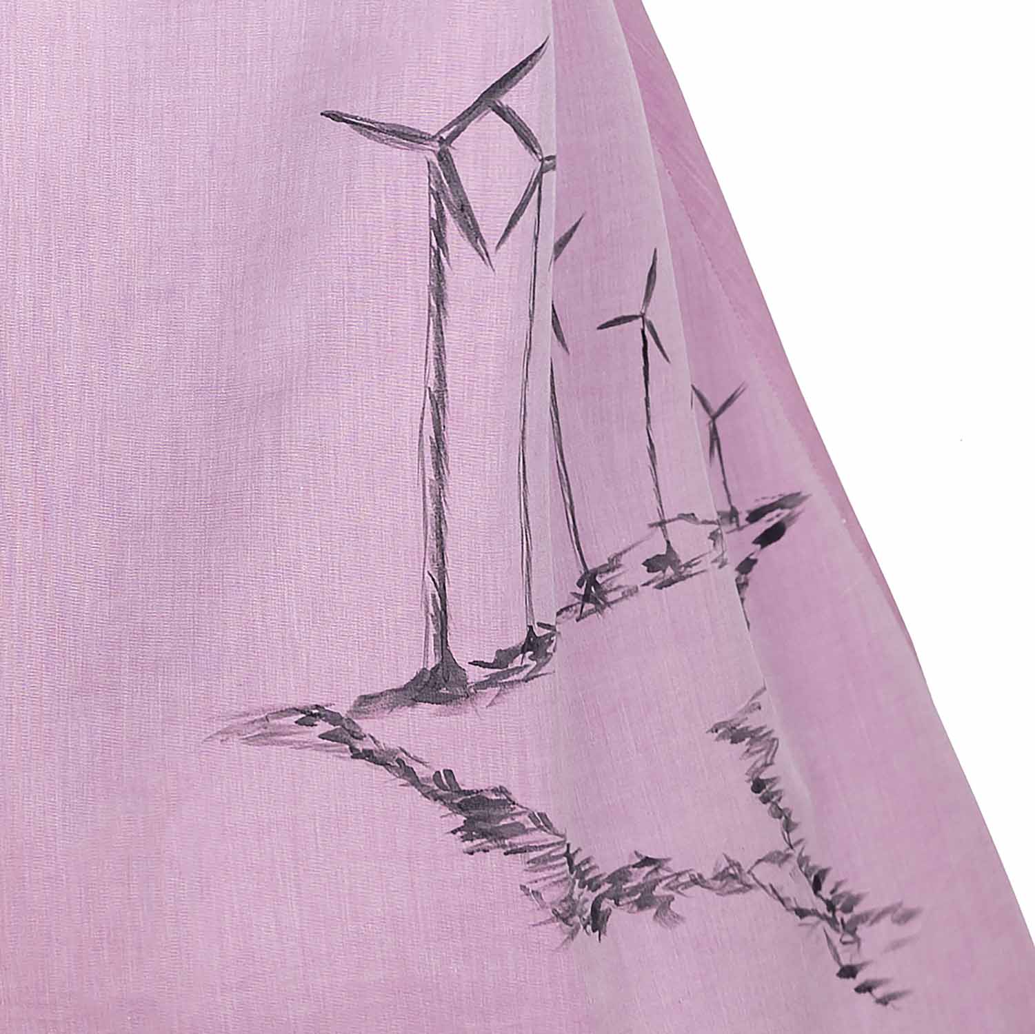 Hand-Painted Girls Pink Dress, Limited Edition-2