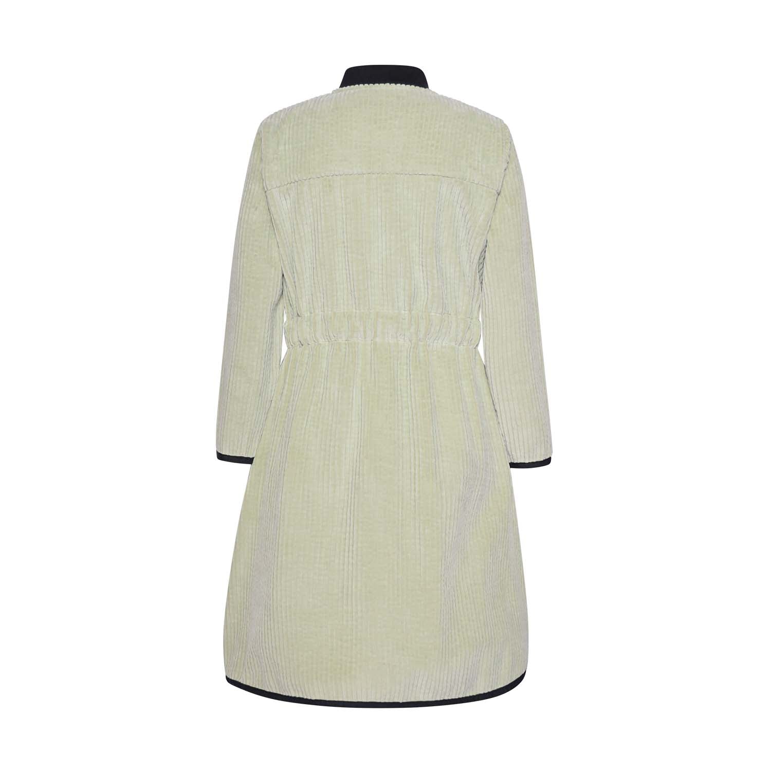 Girls Green Velvet Dress-3