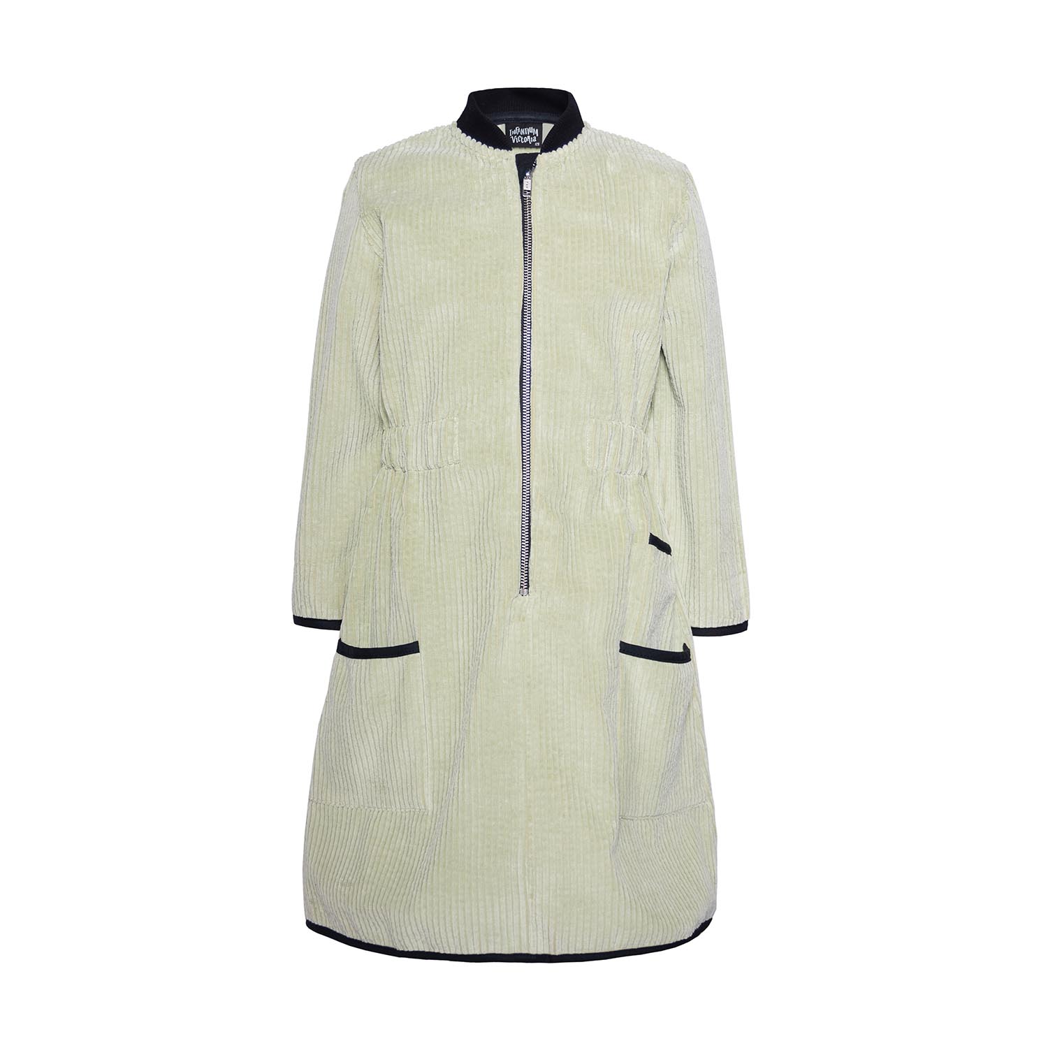 Girls Green Velvet Dress-0