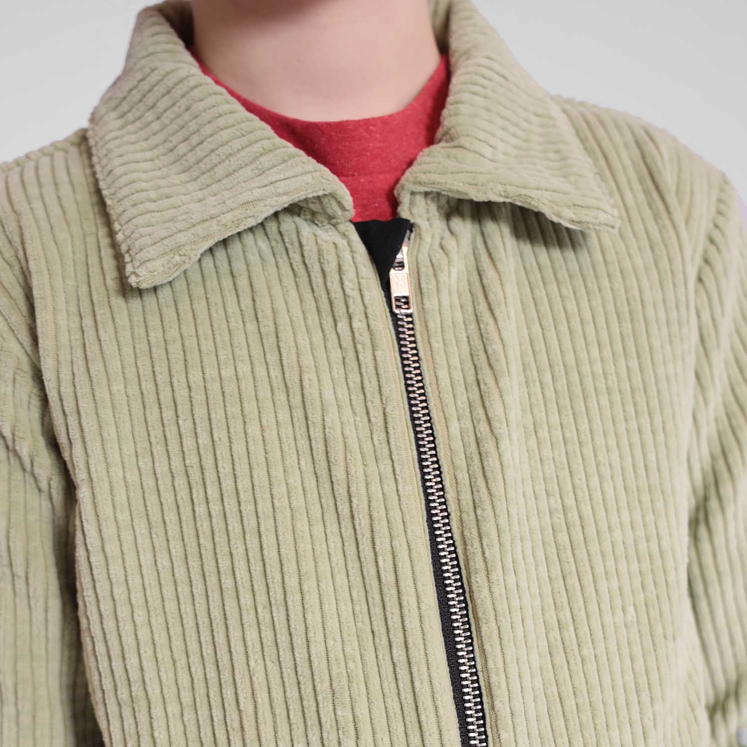 Velvet Green Jumpsuit for Kids-2