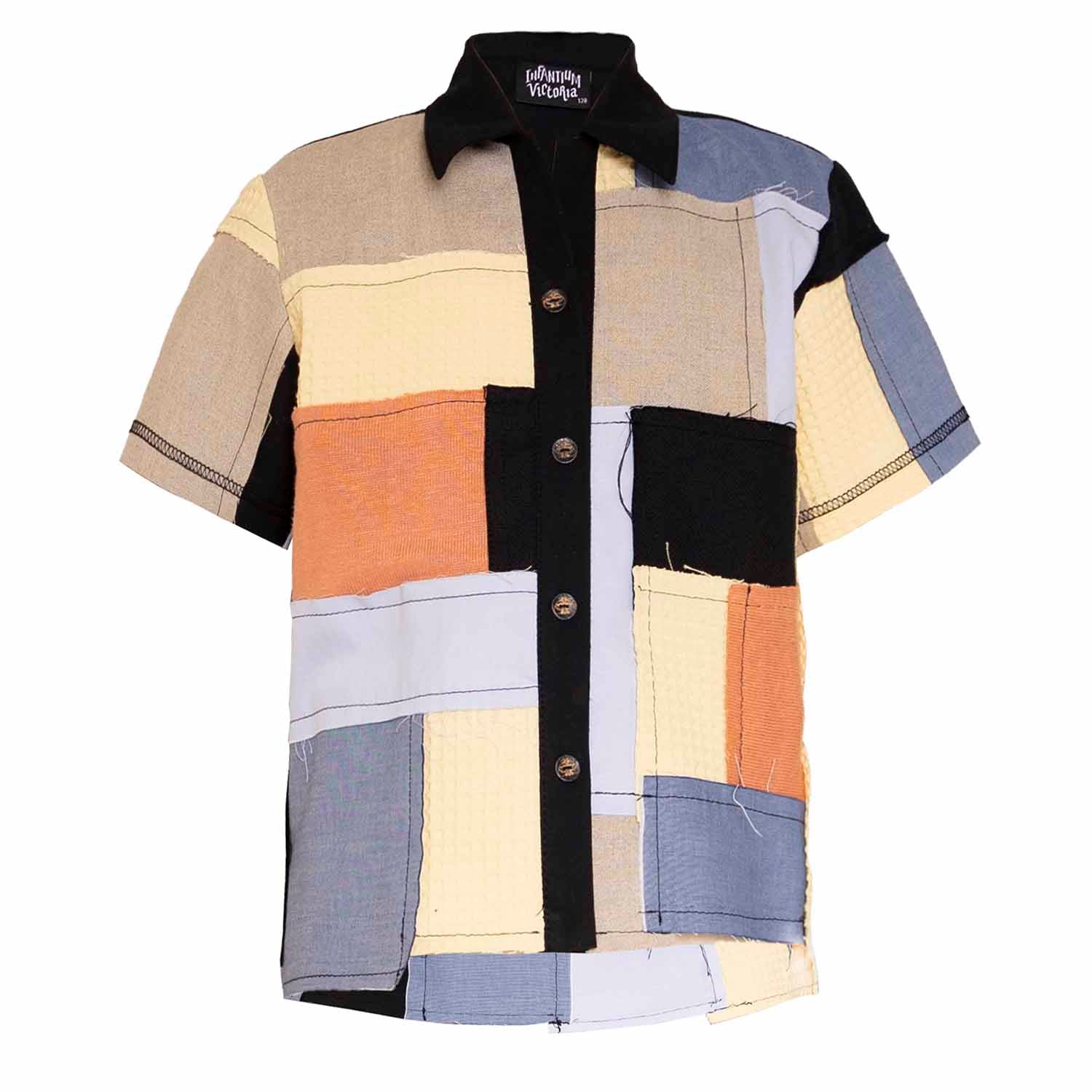 Zero Waste Patchwork Shirt for Kids-0