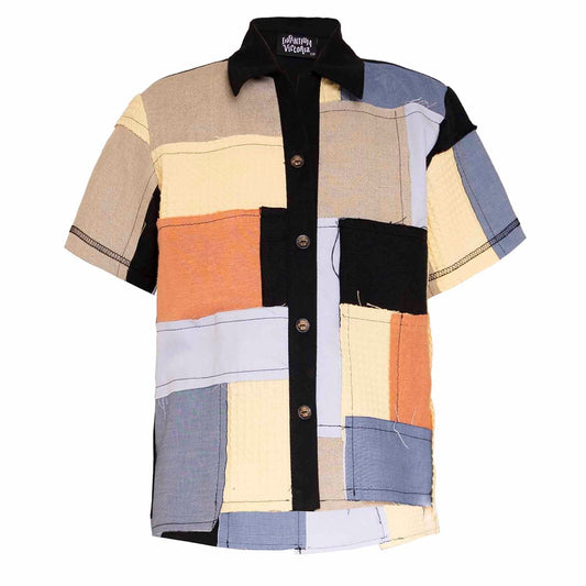 Zero Waste Patchwork Shirt for Kids-0