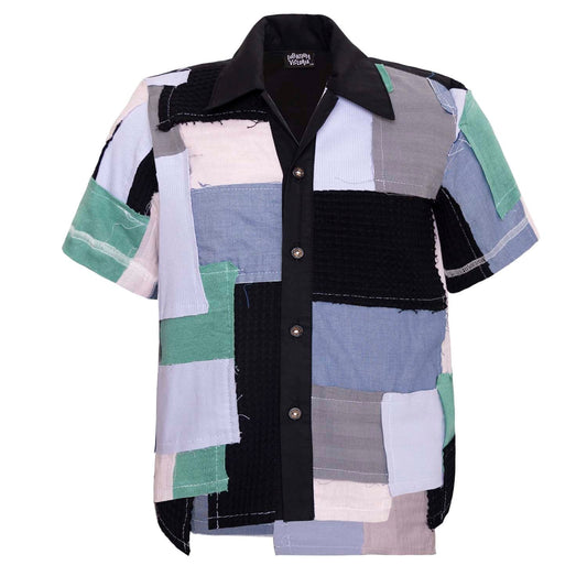 Zero Waste Patchwork Shirt for Kids-0