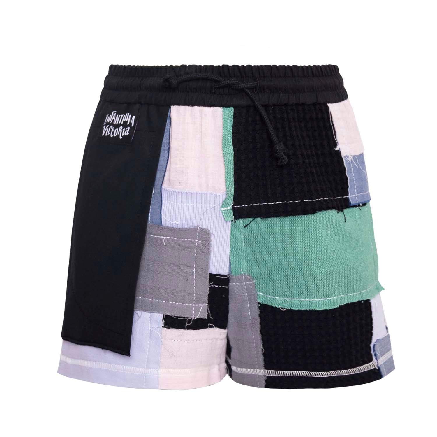 Zero Waste Patchwork Shorts-0