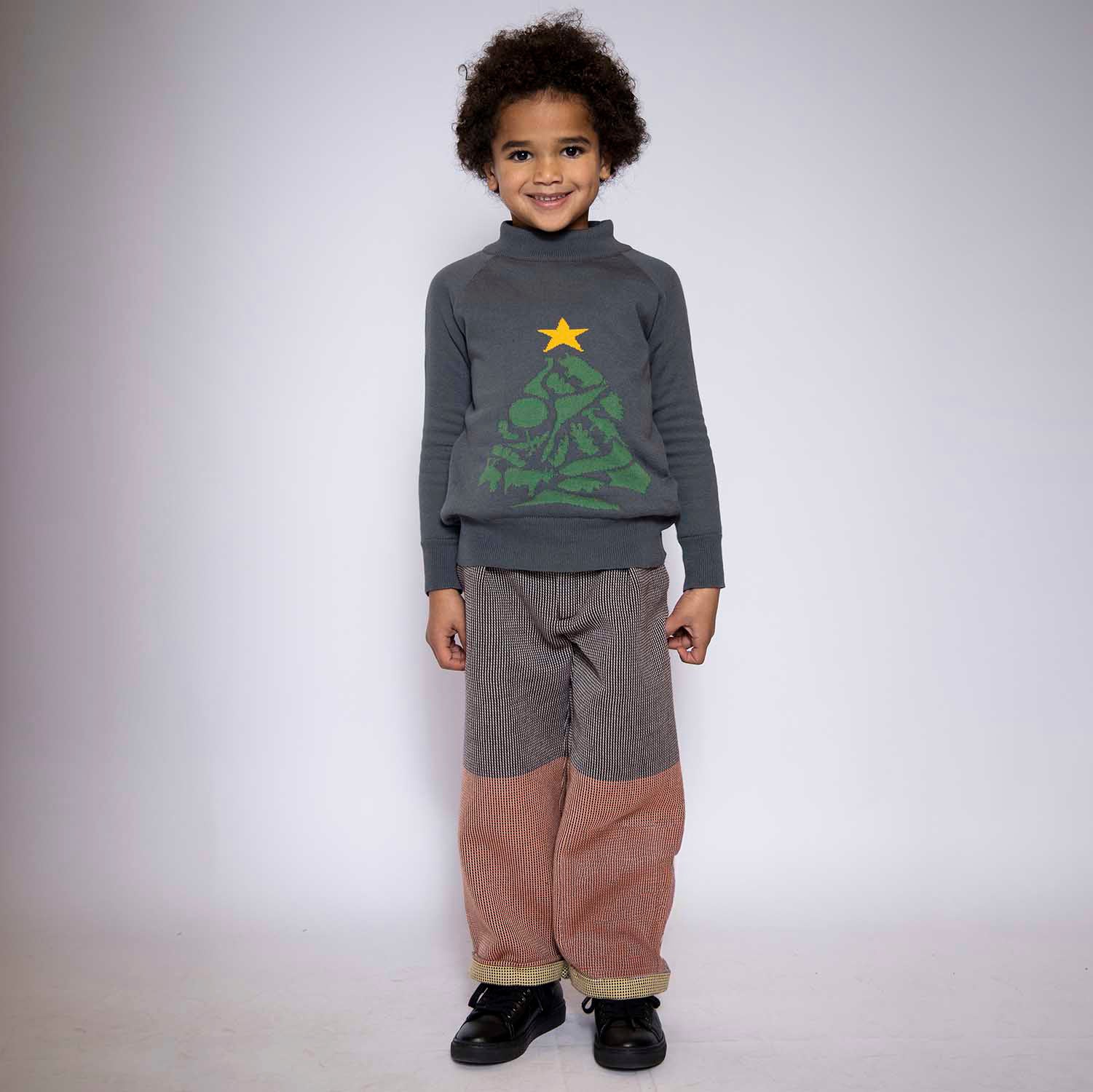 Multicolored Pants with Appliquè-1
