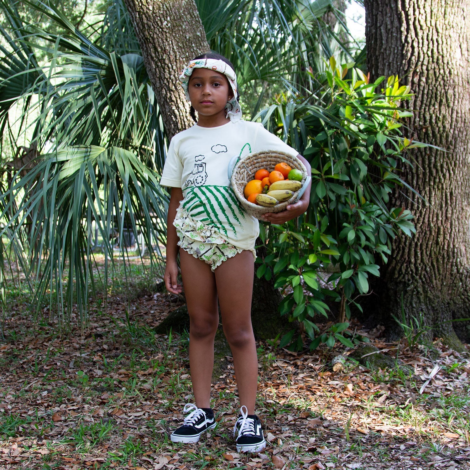 Off-white Bloomers with Print-2