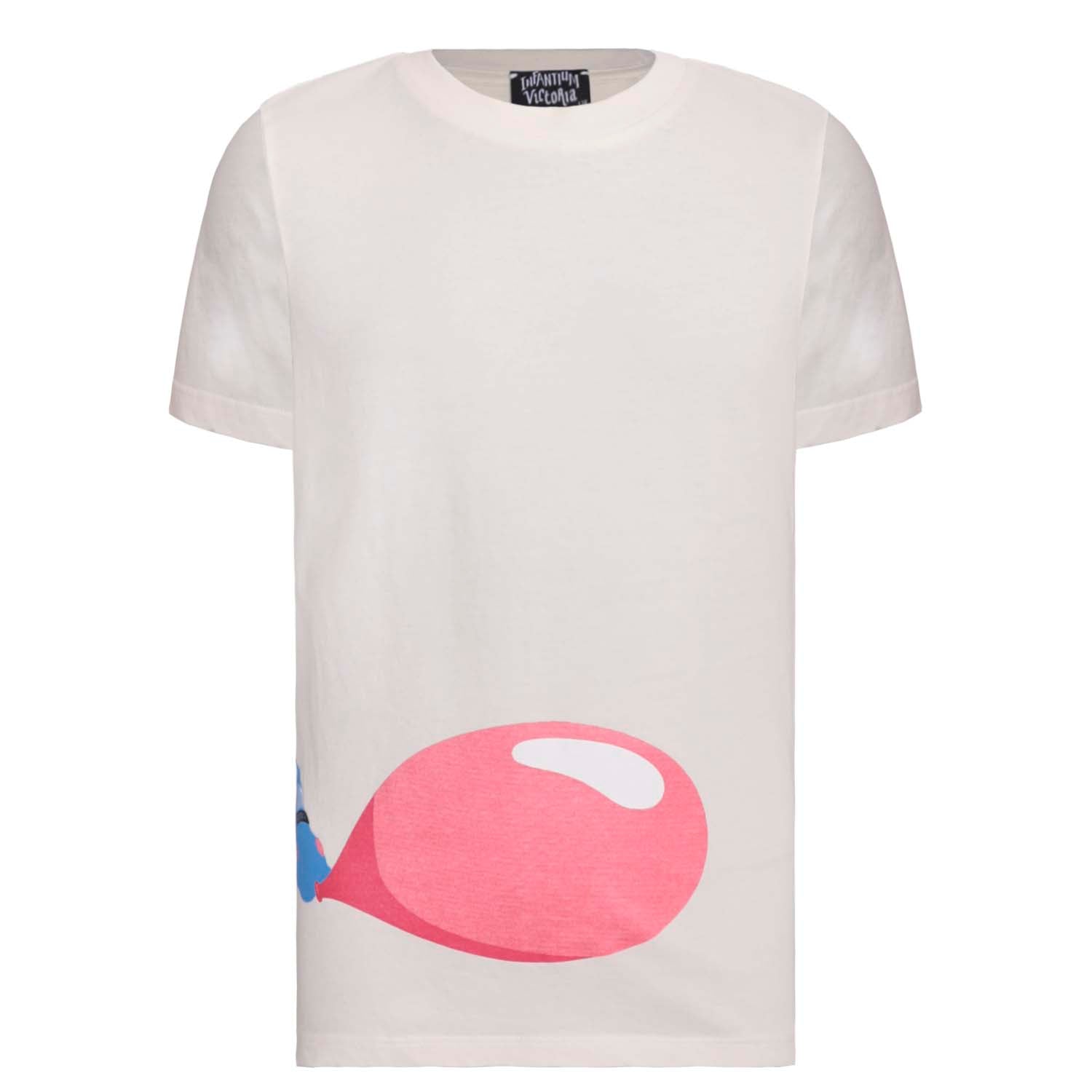 Kids Printed T Shirt in Off-White-0