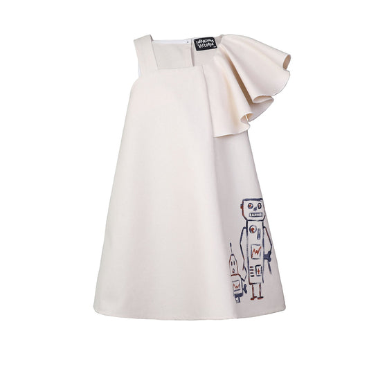 Girls Hand-Painted Mini Dress Limited Edition-0