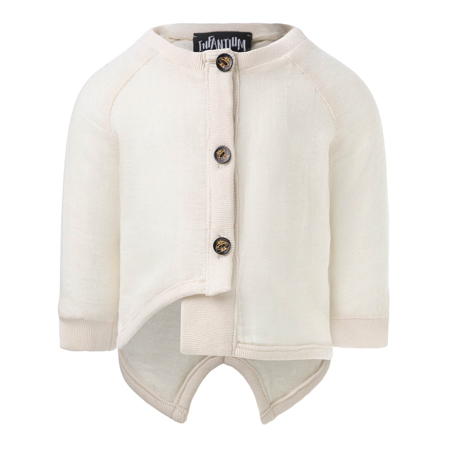 Cream Vegan Cashmere Weganool Baby Jacket-0