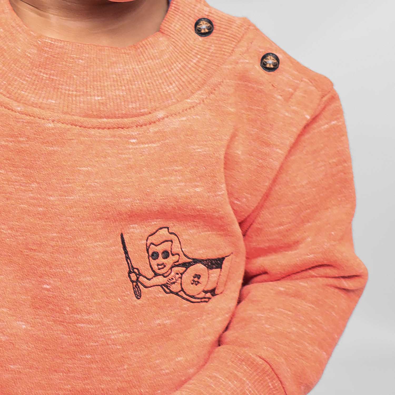Orange Baby Sweatshirt-2