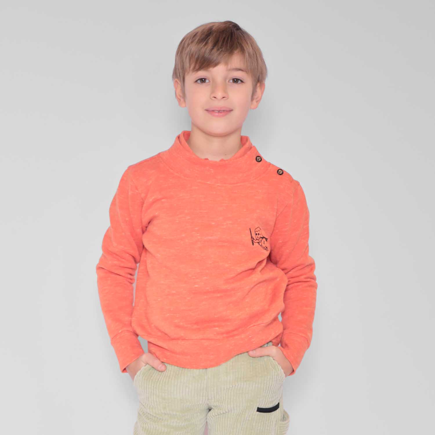Orange Kids Sweatshirt-3
