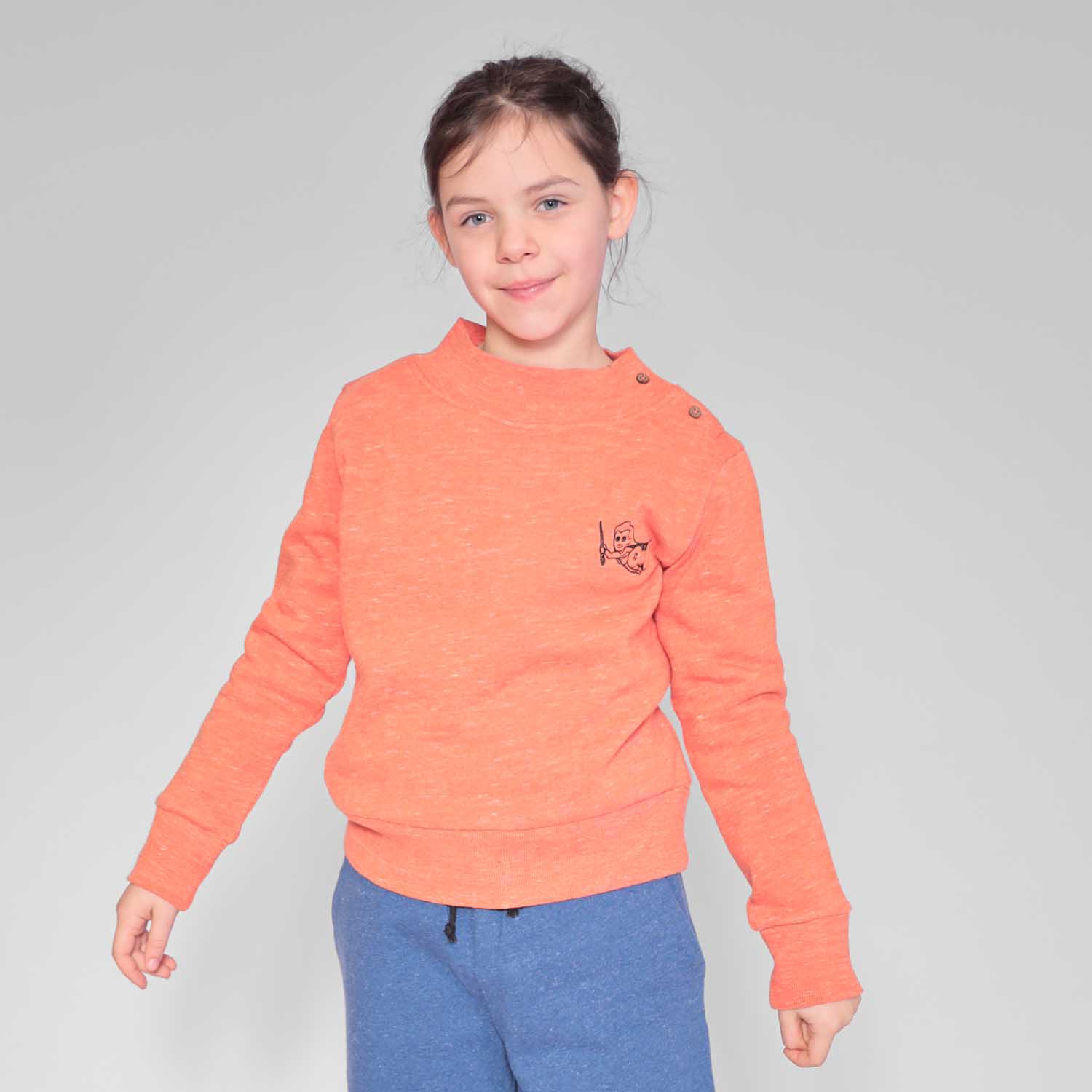 Orange Kids Sweatshirt-1