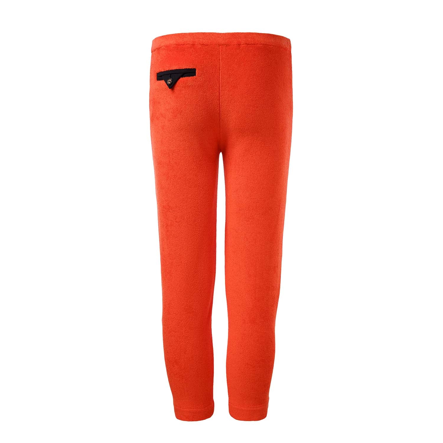 Orange Terry Loungepants for Kids-1