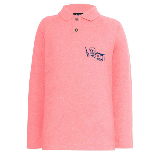 Girls and Boys Pink Polo Shirt-0