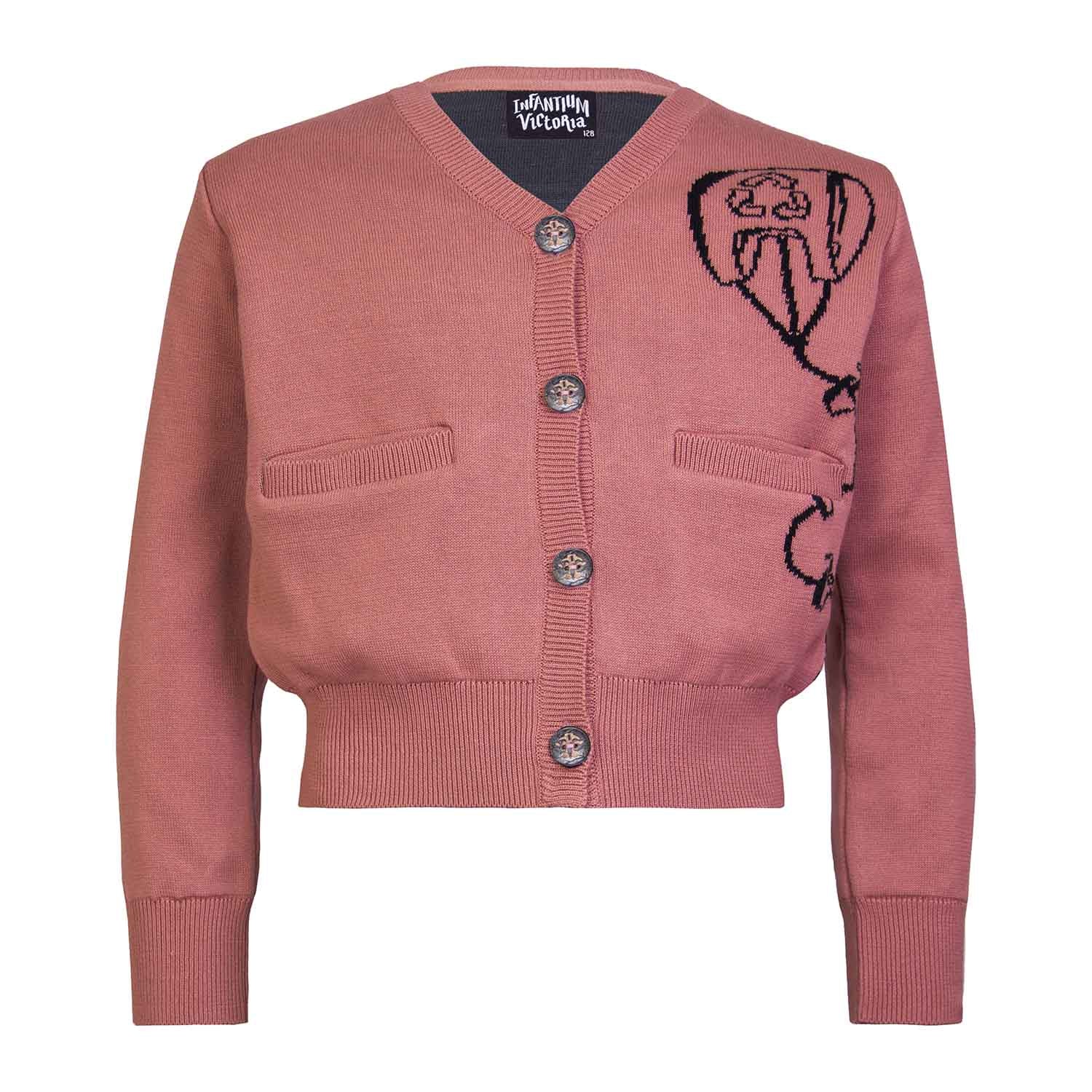 Pink Cardigan for Boys and Girls With Kite-0