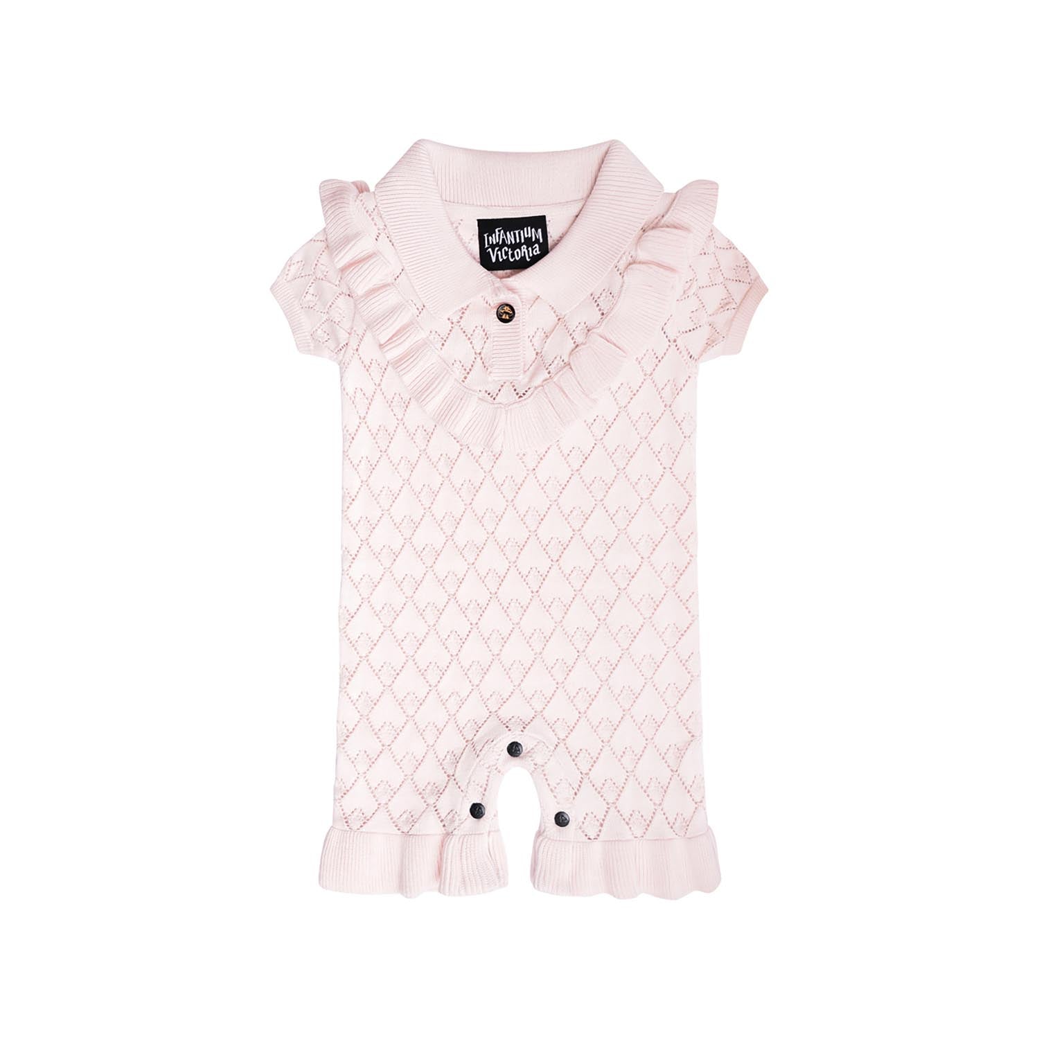 Pink Baby Girl Romper-0