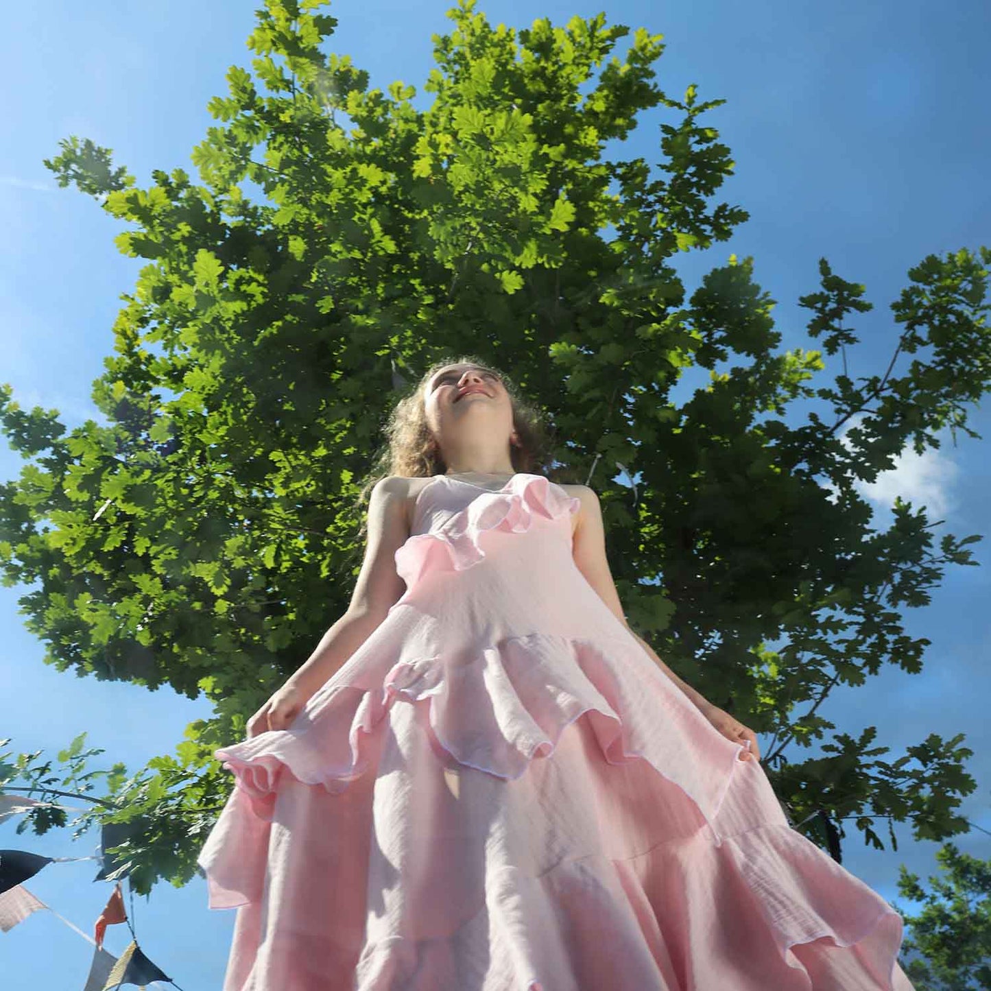 Light Pink Flower Girls Dress-3