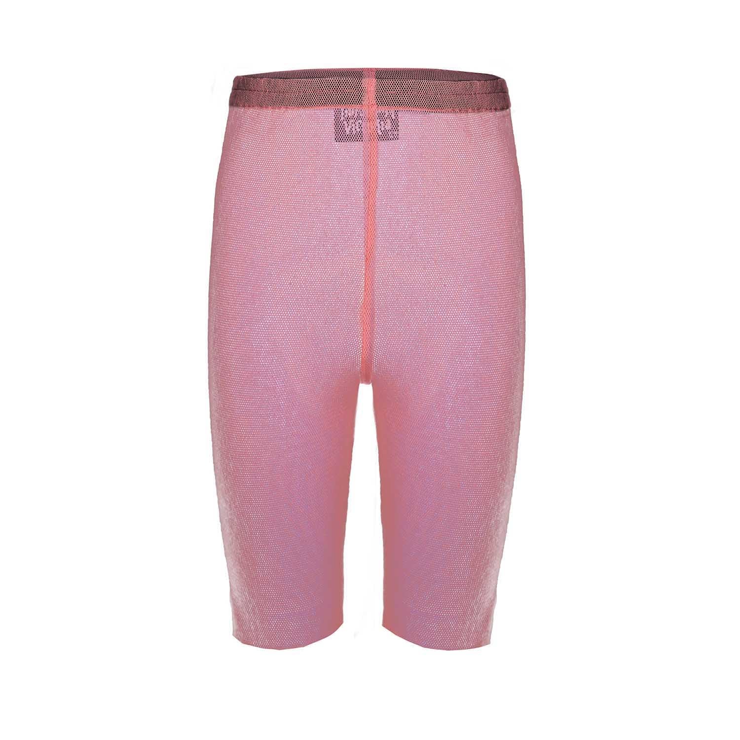 Kids' Sheer Jersey Shorts in Pink Tulle-0