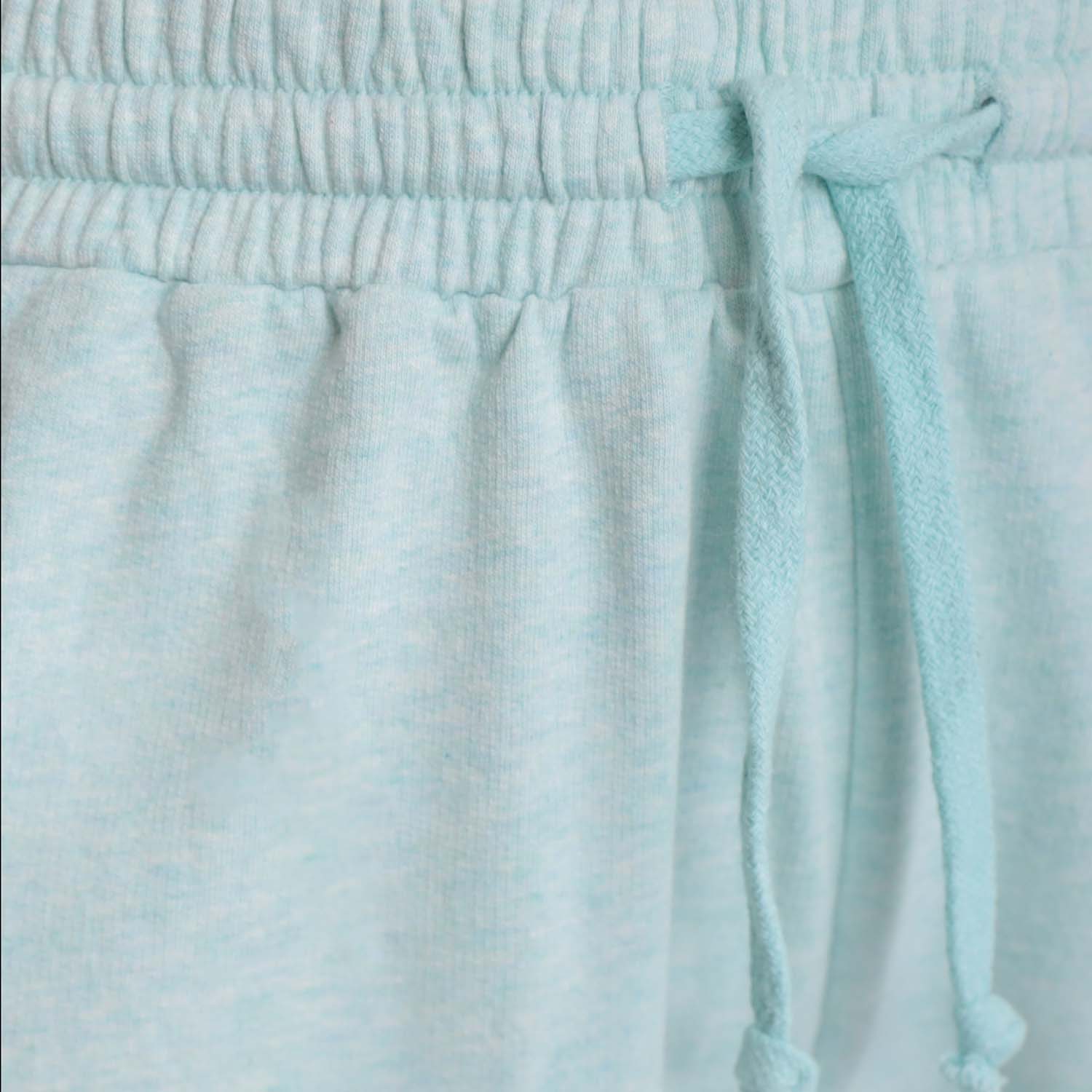 Mint Green Girls and Boys Sweat Shorts-3
