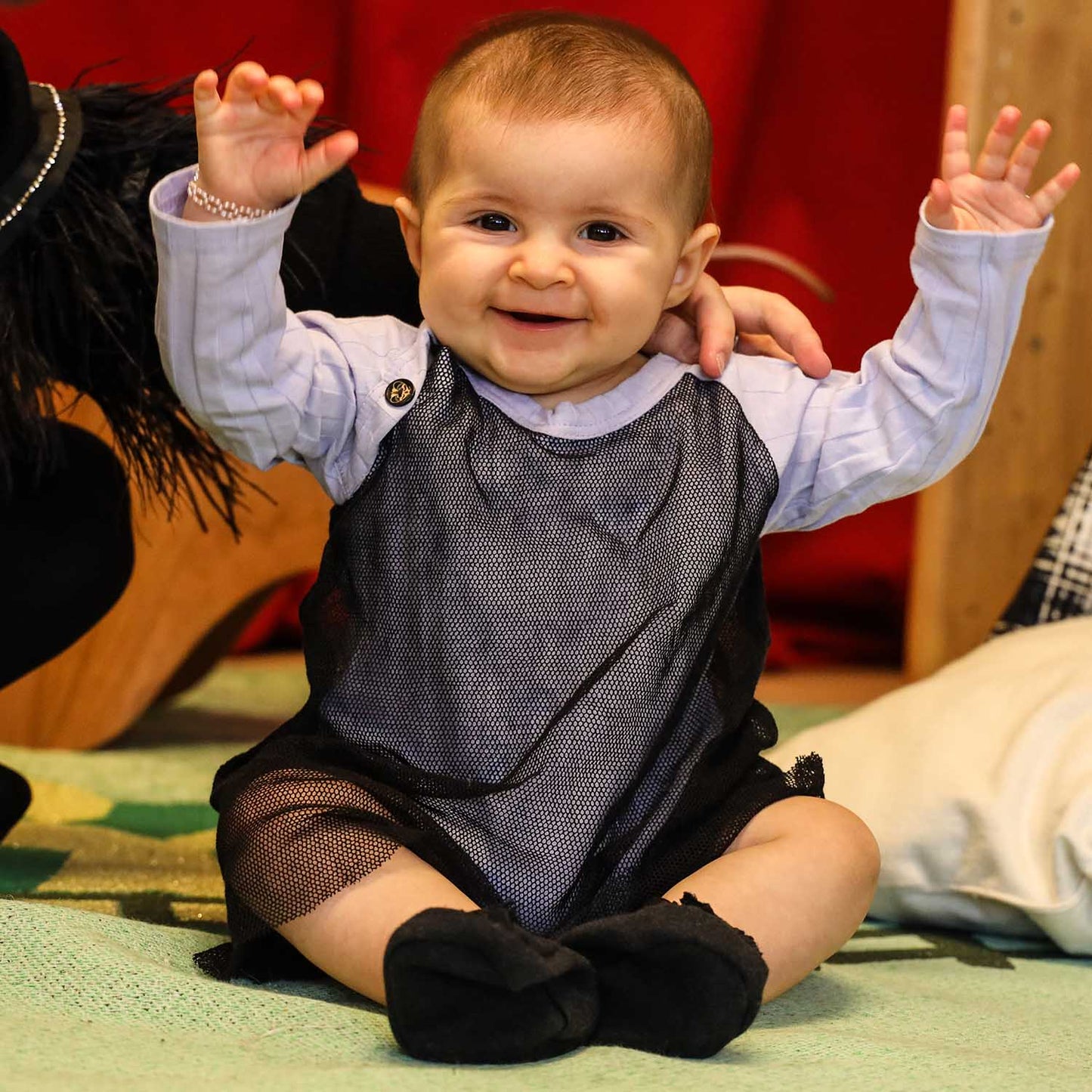 Lilac Baby Onesie with Mesh-2