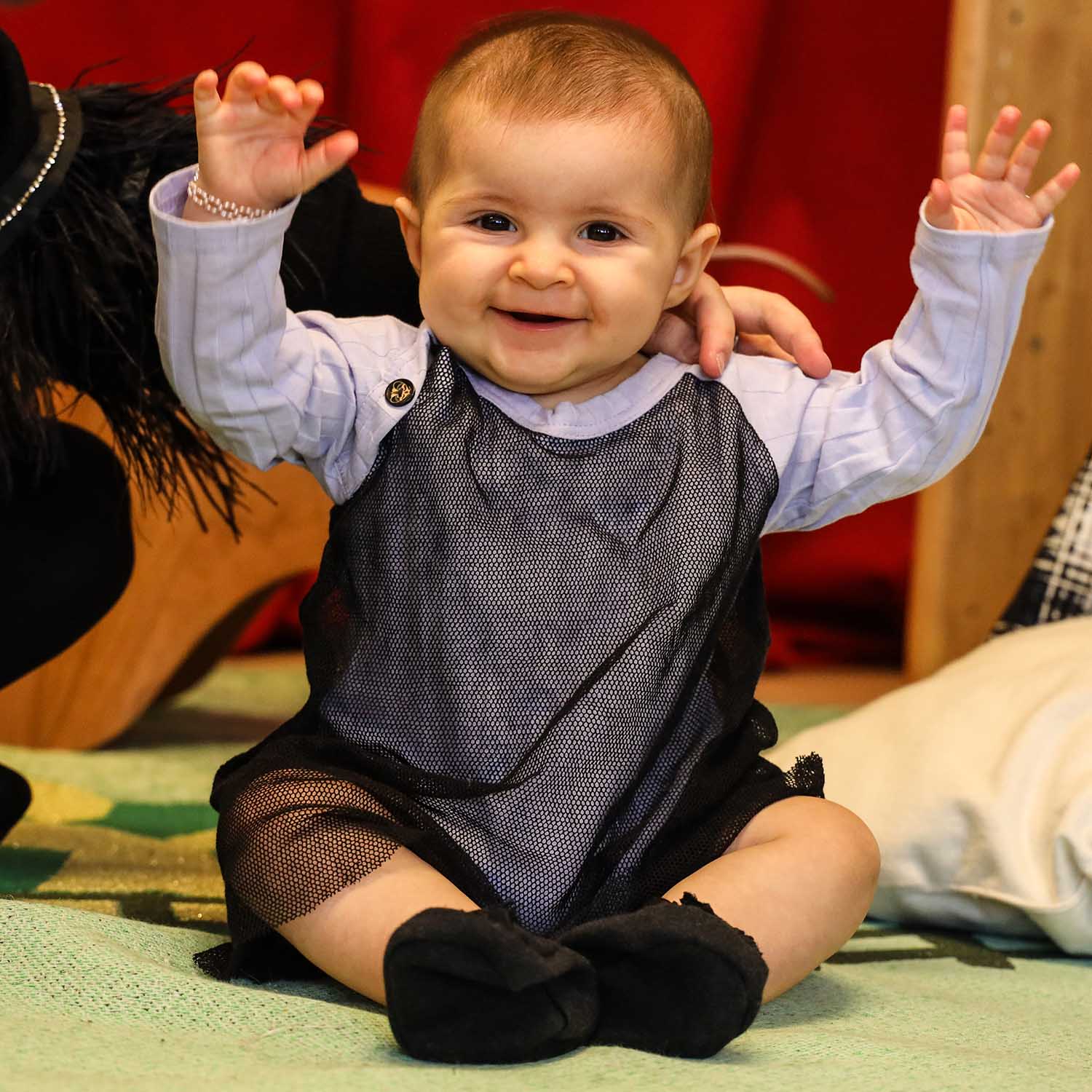 Lilac Baby Onesie with Mesh-2